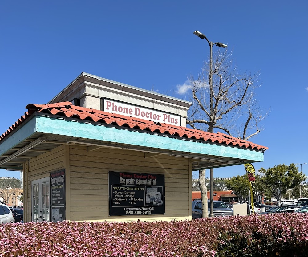Phone Doctor Plus storefront at 9422 Mira Mesa Blvd in San Diego, CA - professional mobile phone repair center