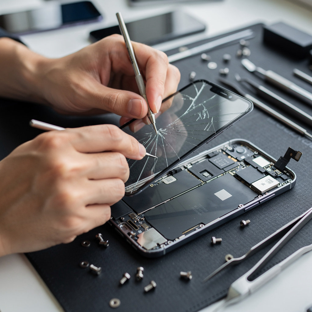 Phone Doctor Plus technician performing expert mobile phone repair in San Diego